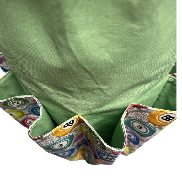 Hand Crafted Bingo Bag Dauber Bag Bingo Lover Handbag Drawstring Tote 10 pockets - Picture 5 of 16